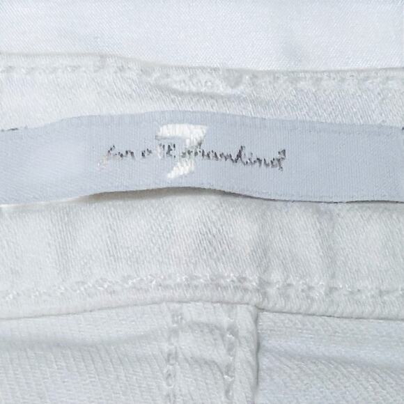 White Denim Jean Lot 5 Women 28 Goldschmied 7 Mankind Flying Monkey Mashburn - Picture 8 of 16